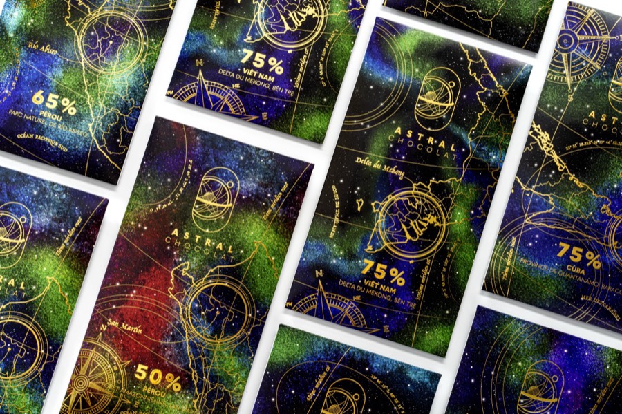 Tablette de chocolat Astral artisanale