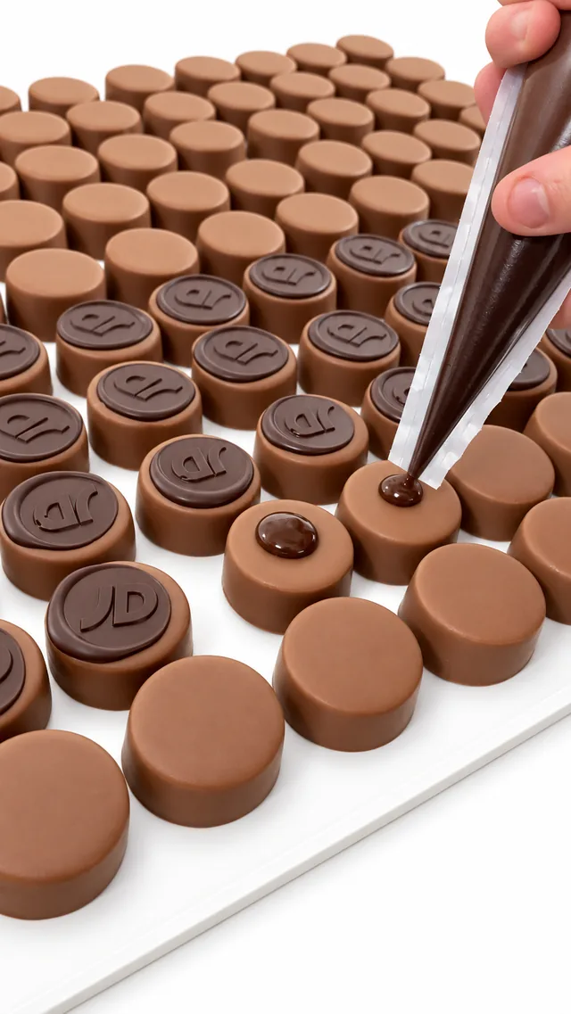 Bonbons pralinés Astral avec le logo JD Sports moulé en relief
